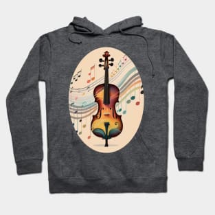 Illustrated Violin Hoodie